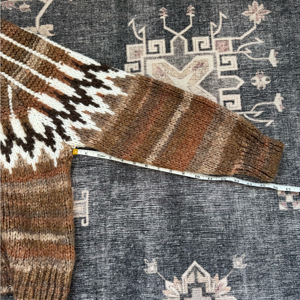 Mango Brown and White Patterned Sweater - Picture 11 of 13